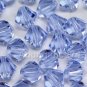 12 pcs Swarovski Crystal Elements 5301 8mm BICONE Beads LIGHT SAPPHIRE