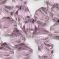 12 pcs Swarovski Crystal Elements 5301 8mm BICONE Beads LIGHT AMETHYST