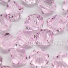12 pcs Swarovski Crystal Elements 5301 8mm BICONE Beads ROSALINE