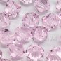 12 pcs Swarovski Crystal Elements 5301 8mm BICONE Beads ROSALINE