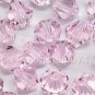 12 pcs Swarovski Crystal Elements 5301 8mm BICONE Beads ROSALINE