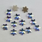 Swarovski Crystal 5mm 2826 Snow Flake Flat back NoHF Clear AB