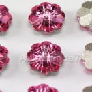 24 pcs Swarovski 3700 Magaritas Beads 6mm Crystal ROSE FOILED