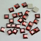 Swarovski Crystal 3mm 2400 Square Flat back NoHF Crystal Red Magma Foilded
