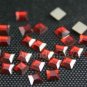 Swarovski Crystal 3mm 2400 Square Flat back NoHF Crystal Red Magma Foilded
