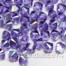72 4mm Swarovski Crystal 5328 Xilion beads Tanzanite AB