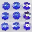 12 pcs Swarovski 3700 Magaritas 8mm Crystal SAPPHIRE AB