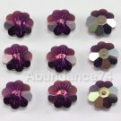 12 pcs Swarovski 3700 Magaritas 8mm Crystal AMETHYST AB