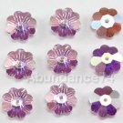 12 pcs Swarovski 3700 Magaritas 8mm Crystal LIGHT AMETHYST AB