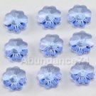 12 pcs Swarovski 3700 Magaritas 8mm Crystal LIGHT SAPPHIRE