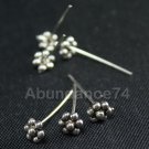 10 Pieces Sterling silver Flower Headpin Finding 22mm GA24 SH04