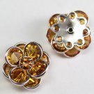 Swarovski Crystal 60478 Filigree Silver Topaz 14mm