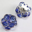 Swarovski Crystal 60478 Filigree Silver Sapphire 14mm