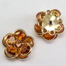 Swarovski Crystal 60478 Filigree Gold Topaz 14mm