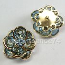 Swarovski Crystal 60478 Filigree Gold Aquamarine 14mm