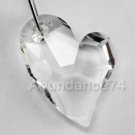 Swarovski Crystal 6261 27mm Devoted Heart Pendant Clear