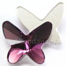 Swarovski 18mm 2854 Butterfly Crystal Amethyst No HF