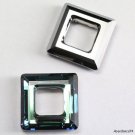 1 piece Swarovski Crystal 4439 Square Frame 20mm BERMUDA BLUE