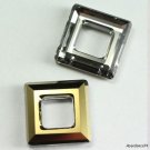 1 piece Swarovski Crystal 4439 Square Frame 20mm DORADO
