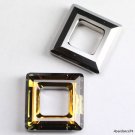 1 piece Swarovski Crystal 4439 Square Frame 20mm TABAC