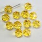 12 Pcs Swarovski 5000 8mm Faceted Round Ball Crystal LIGHT TOPAZ