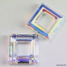 1 piece Swarovski Crystal 4439 Square Frame 20mm CLEAR AB