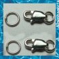 2 Solid 925 Sterling Silver High Quality Lobster Clip