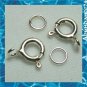 2 Solid 925 Sterling Silver High Quality Round Clip