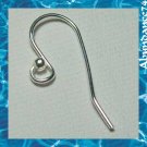 5 Pairs 925 Sterling Silver Earring Ball Hooks 20mm #02