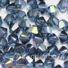 72pc 4mm Swarovski Crystal 5328 Xilion beads Montana AB