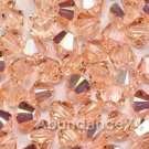 72 4mm Swarovski Crystal 5328 Xilion beads Lt Peach AB