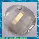 Swarovski Crystal 6621 TWIST Pendant 28mm Silver Shade