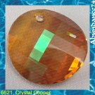 Swarovski Crystal 6621 TWIST Pendant 28mm Copper NEW
