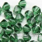 72 4mm Swarovski Crystal 5328 beads Green Turmaline