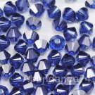 72 4mm Swarovski Crystal 5328 Xilion bead Dark Sapphire