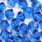 72pc 4mm Swarovski Crystal 5328 Xilion beads Capri Blue
