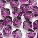 72pc 4mm Swarovski Crystal 5328 Xilion beads Amethyst