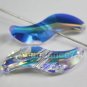 2pcs Swarovski Crystal Beads 5525 Wave Beads 19mm Crystal Clear AB