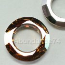 2 Swarovski 4139 Cosmic Ring 20mm Crystal COPPER CAL
