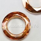 2 pcs Swarovski 4139 Cosmic Ring 20mm Crystal Copper