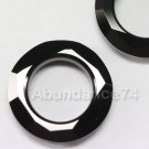2 Swarovski 4139 Cosmic Ring 14mm Crystal Pendant JET