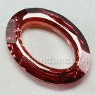 2 pcs Swarovski Crystal 4137 Cosmic Oval Red Magma 22mm