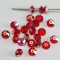 Swarovski Crystal Elements 5305 5mm Spacer Beads - Light Siam AB