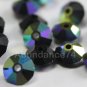 Swarovski Crystal Elements 5305 5mm Spacer Beads - Jet AB