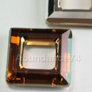 1 piece Swarovski Crystal 4439 Square Frame 20mm COPPER CAL