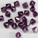 24pcs Swarovski Crystal 5328 6mm Beads Amethyst Blend
