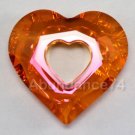 Swarovski Crystal 6262 26mm Miss U Heart Astral Pink