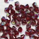24 pcs Swarovski Crystal 5301 Bicone 6mm Beads SIAM AB