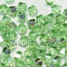 24 pcs Swarovski Crystal 5301 Bicone 6mm Beads PERIDOT AB