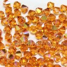 24 pcs Swarovski Crystal Elements 5328 6mm Xillion Beads TOPAZ AB